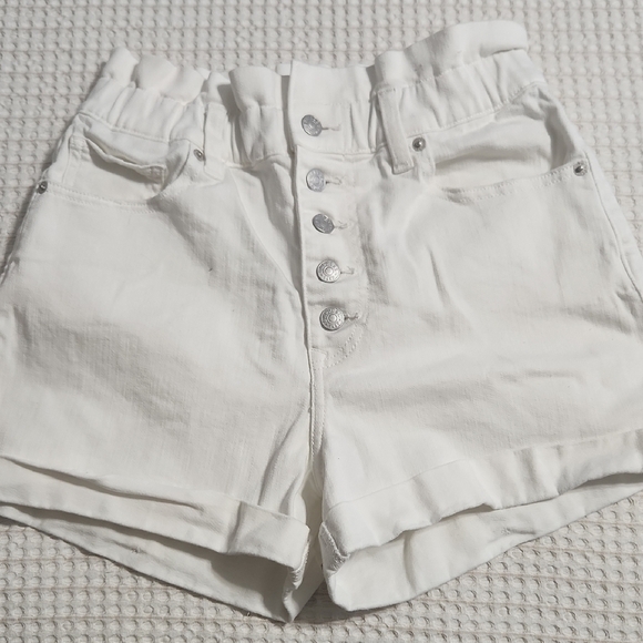 Express White High Waist Shorts - Picture 1 of 5